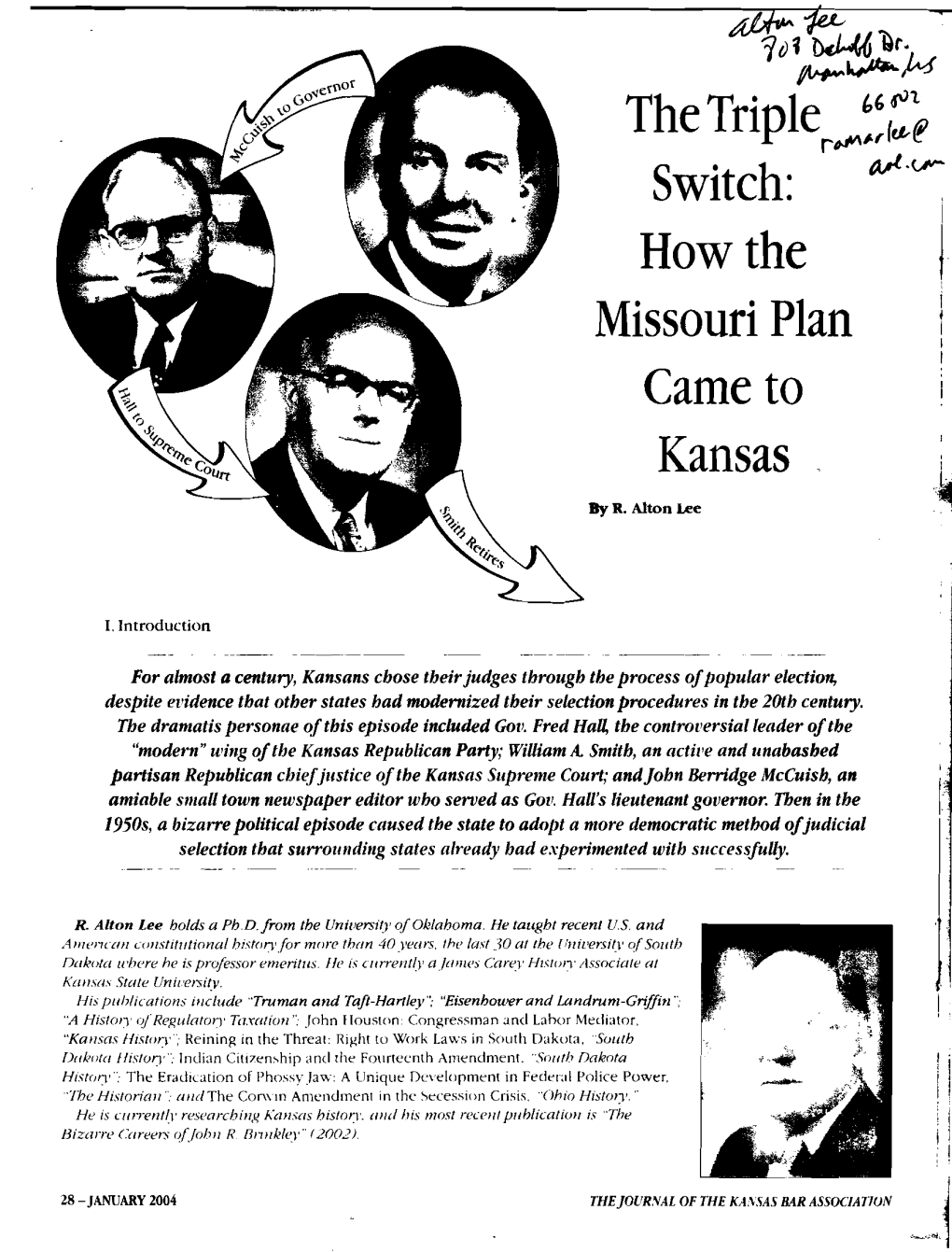 Missouri Plan Kansas