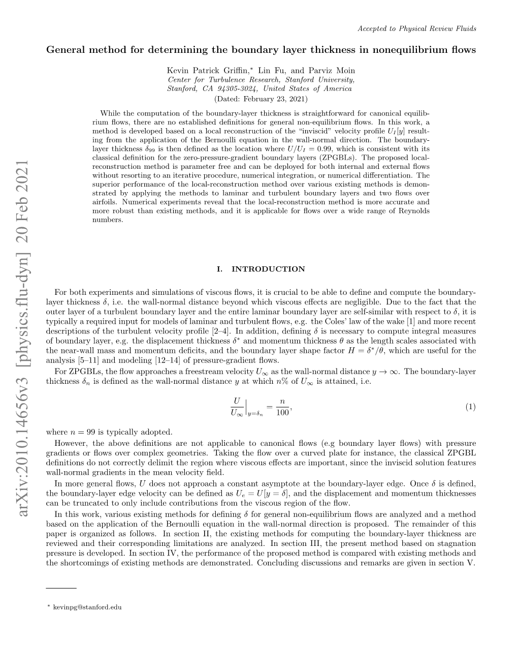 Arxiv:2010.14656V3 [Physics.Flu-Dyn] 20 Feb 2021