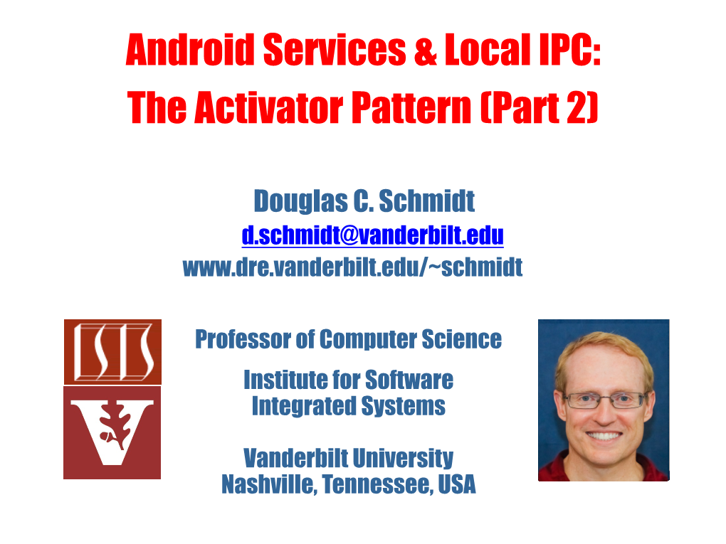 Android Services & Local IPC: the Activator Pattern (Part 2)