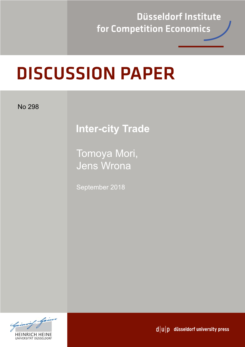 Inter-City Trade Tomoya Mori, Jens Wrona