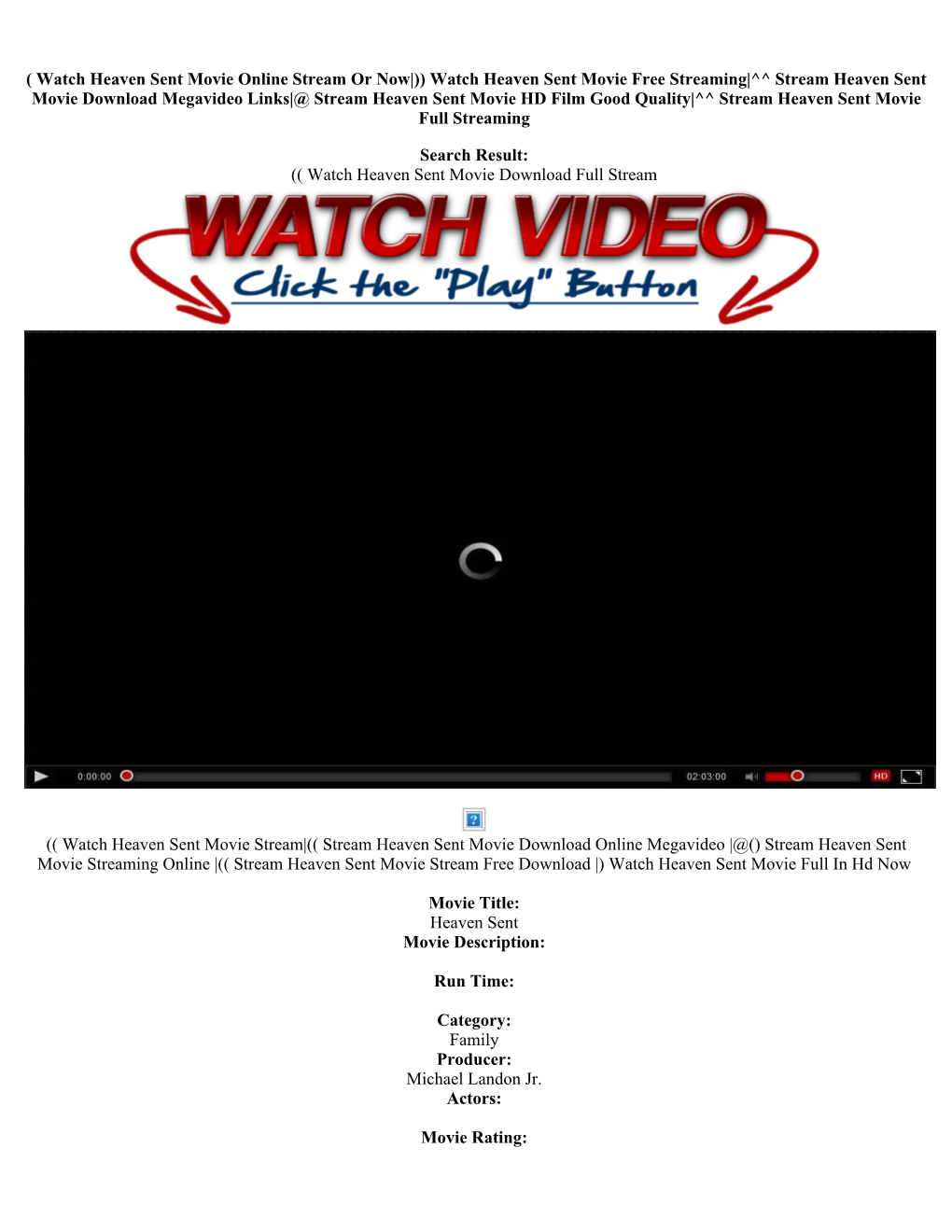4279 Watch Heaven Sent Movie Online Online Primewire HD