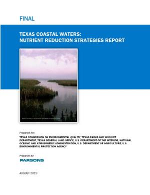 Final Texas Coastal Waters Nutrient Reduction Strategies Report