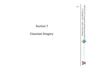 201 & 202-05 Gaussian Imagery