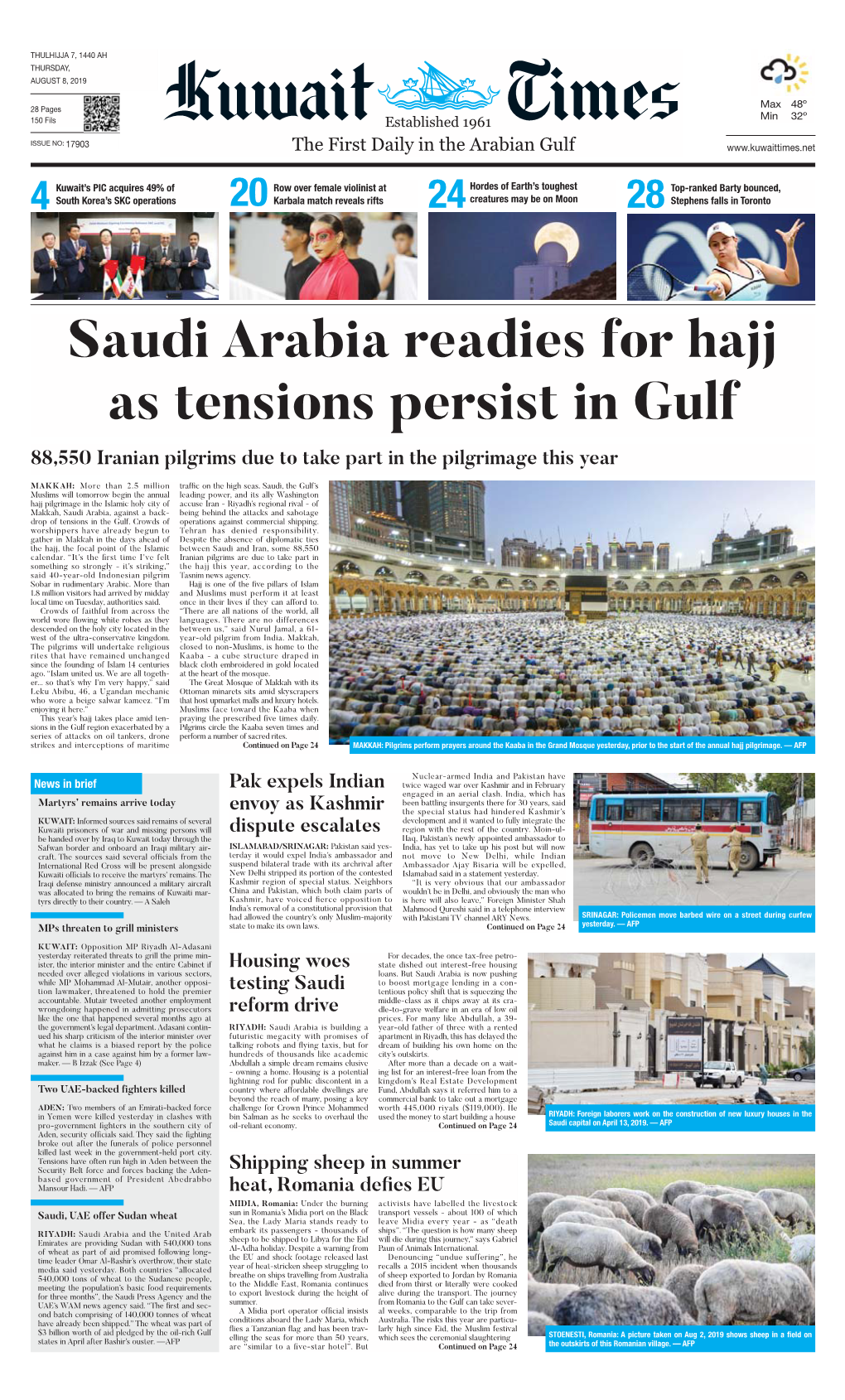 Kuwaittimes 8-8-2019.Qxp Layout 1