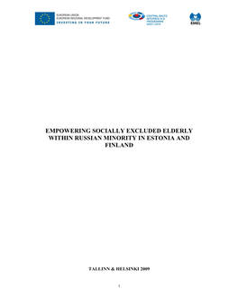 Empowering Socially Excluded Elderly Within Russian Minority in Estonia and Finland