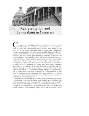 Representation and Lawmaking in Congress
