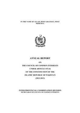 CCI Annual Report 2012-13