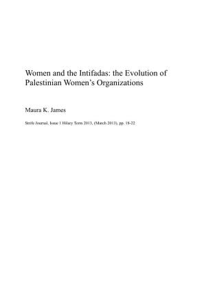 The Evolution of Palestinian Women's Organizations