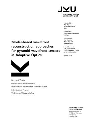 Model-Based Wavefront Reconstruction Approaches For