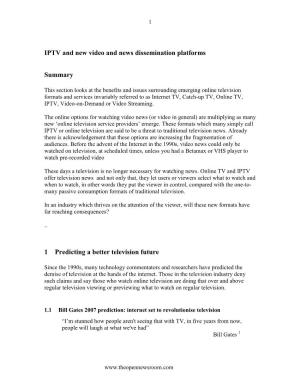 IPTV and New Video and News Dissemination Platforms.Pdf