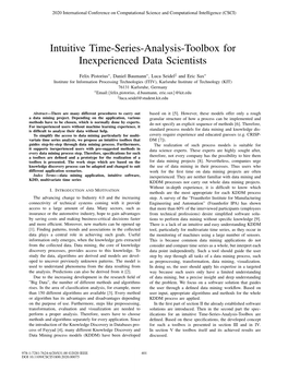 Intuitive Time-Series-Analysis-Toolbox for Inexperienced Data Scientists