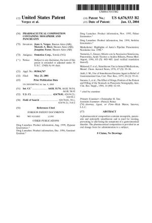 (12) United States Patent (10) Patent No.: US 6,676,933 B2 Vergez Et Al