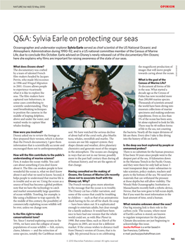 Sylvia Earle on Protecting Our Seas