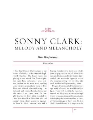 Sonny Clark: Melody and Melancholy