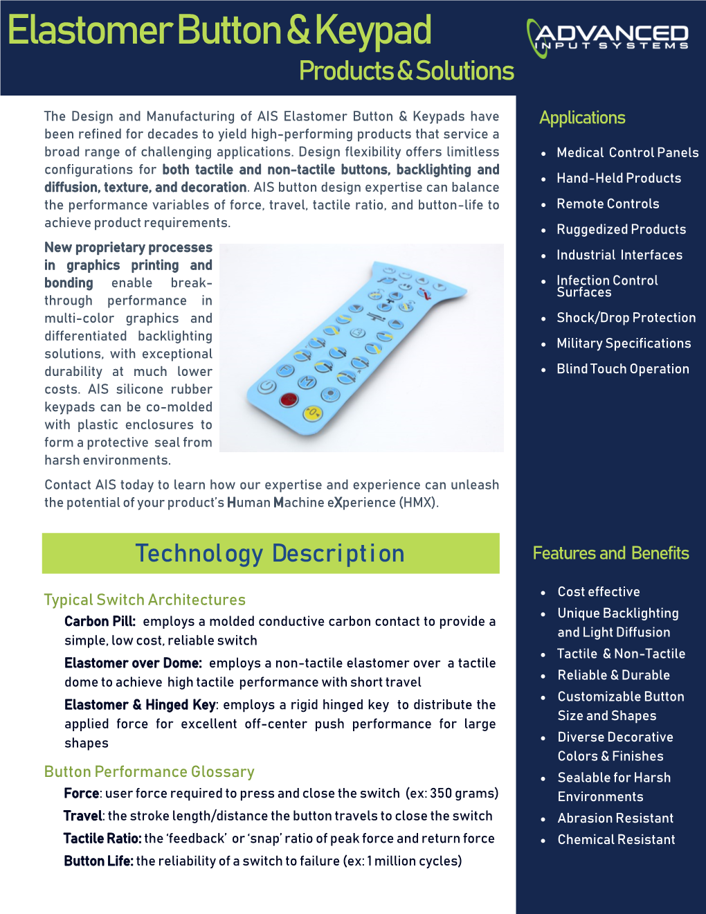 Elastomer Button & Keypad