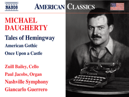 MICHAEL DAUGHERTY Tales of Hemingway American Gothic Once Upon a Castle
