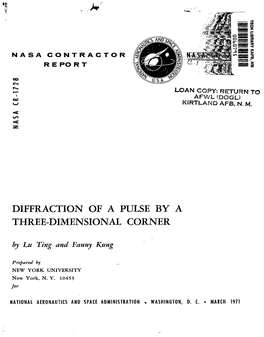 Diffraction of a Pulse by Three-Dimensional Corner