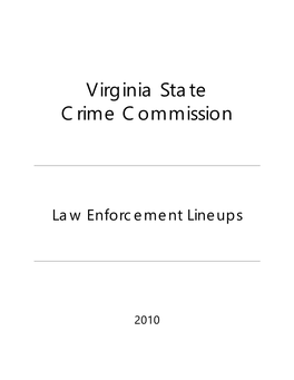 Law Enforcement Lineups