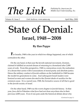 State of Denial: Israel, 1948-2008
