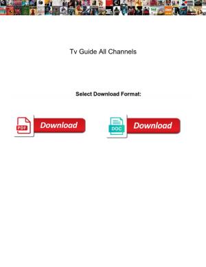 Tv Guide All Channels