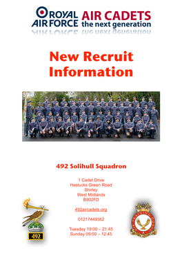 492 Recruitment