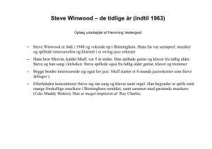 Steve Winwood – De Tidlige År (Indtil 1963)