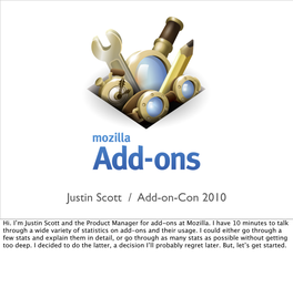 Justin Scott / Add-On-Con 2010