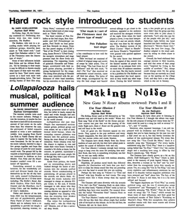 Hard Rock Style Introduced to Students