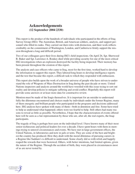 Acknowledgements (12 September 2004 2330)