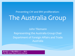 The Australia Group