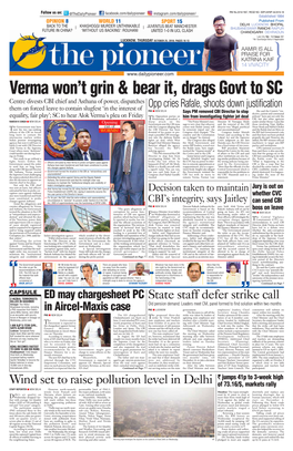 Verma Won't Grin & Bear It, Drags Govt to SC