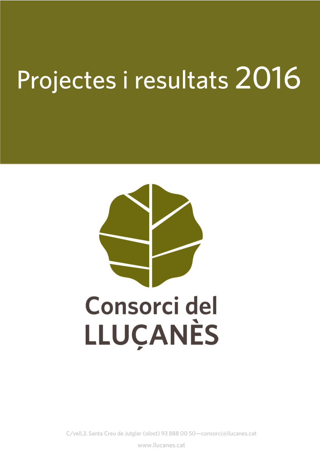 Projectes I Resultats 2016