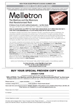 Mellotron ORDER 08