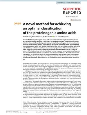 A Novel Method for Achieving an Optimal Classification of The
