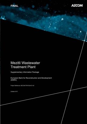 Report Mezitli Wastewater Treatment Plant 2017-08-10