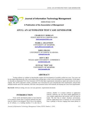 An Automated Test Case Generator