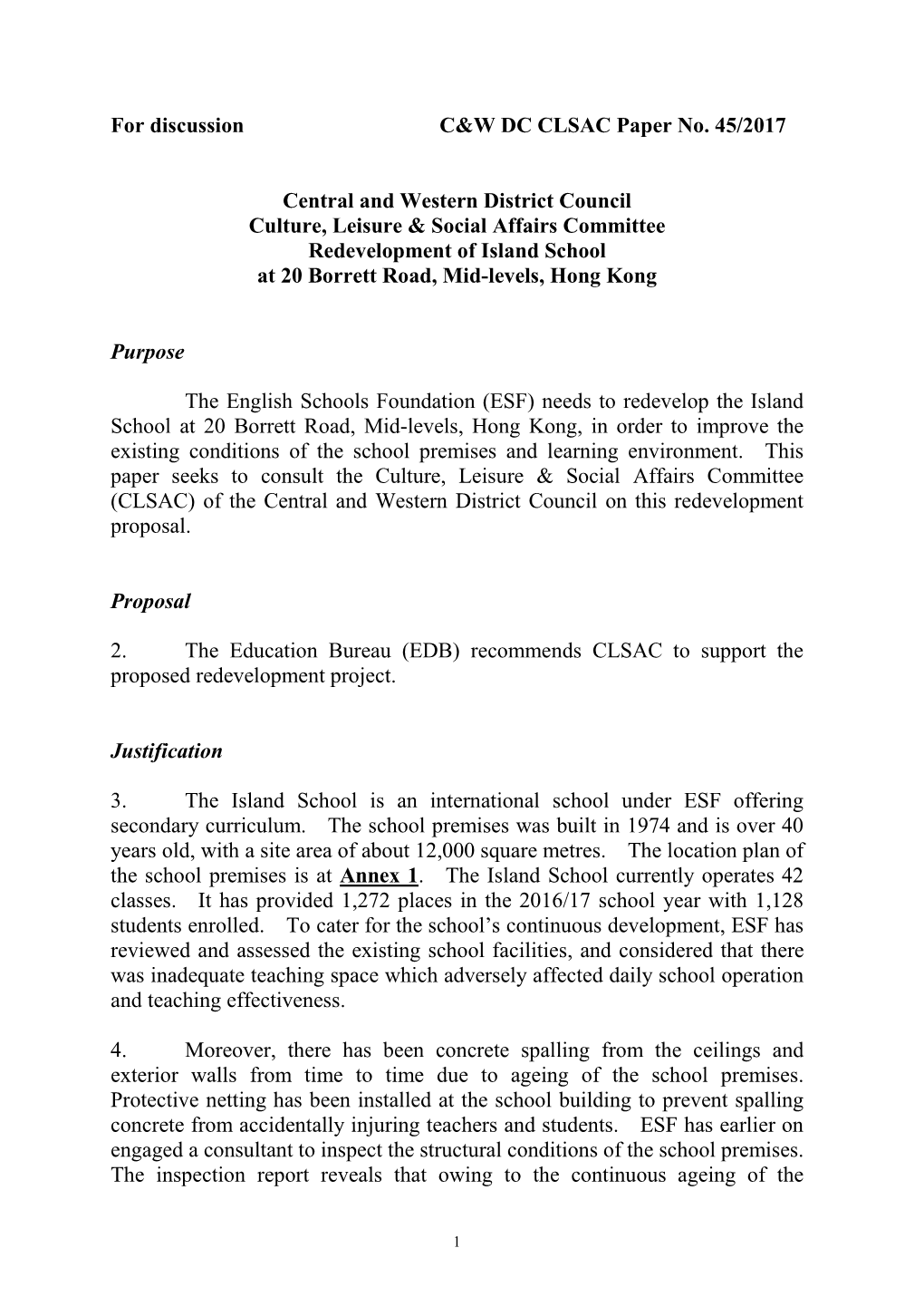 Redevelopment of Island School at 20 Borrett Road, Mid-Levels, Hong Kong