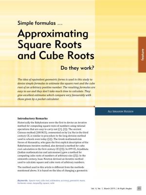 Approximating Square Roots and Cube Roots