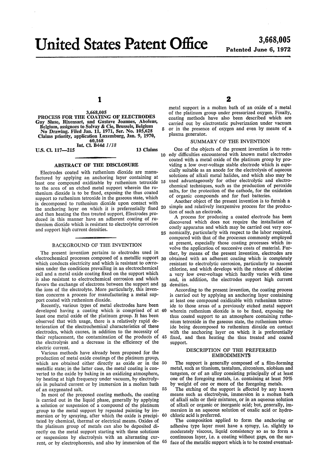 United States Patent Office Patented June 6, 1972