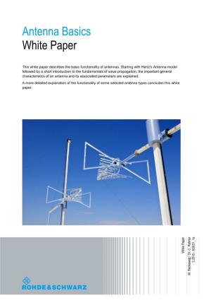 Antenna Basics White Paper