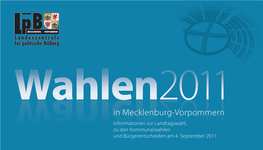 Wahlen 2011 in Mecklenburg-Vorpommern