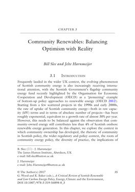 Community Renewables: Balancing Optimism with Reality