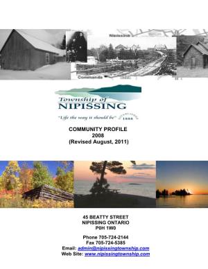 Township of Nipissing Community Profile