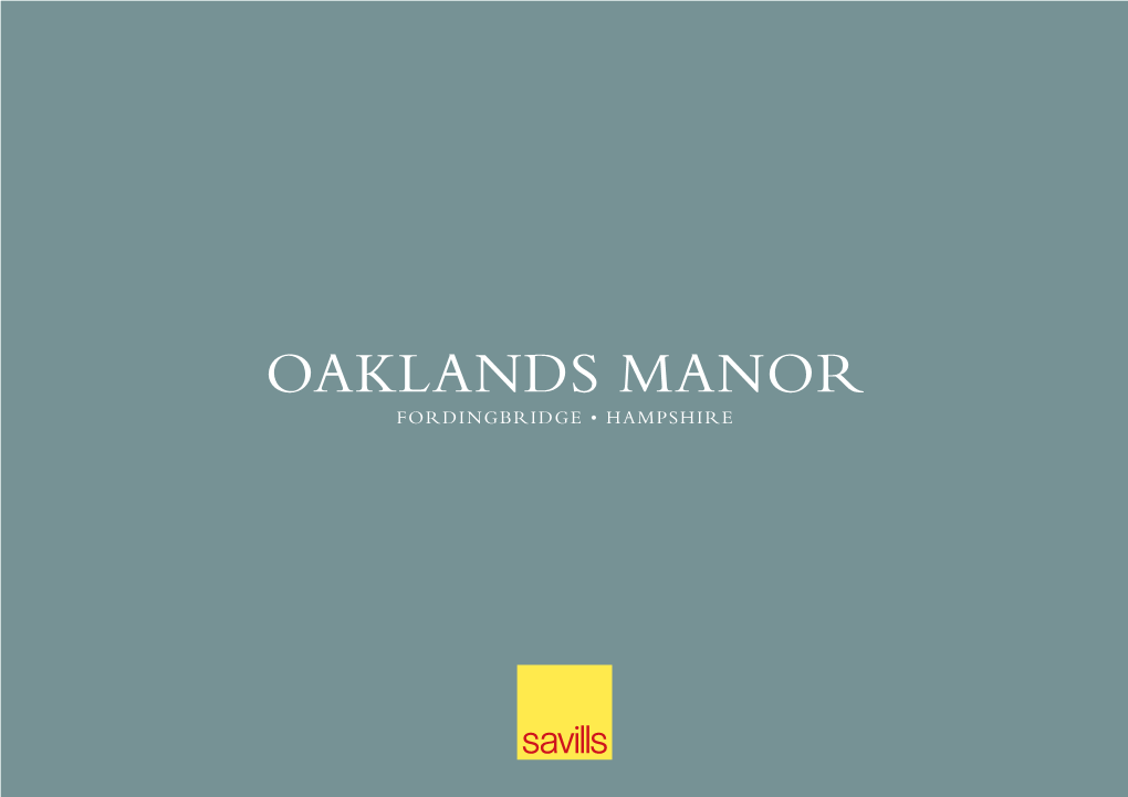Oaklands Manor Fordingbridge • Hampshire