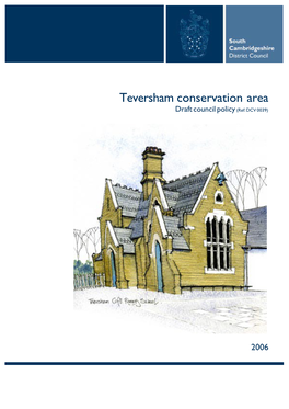 Teversham Conservation Area Appraisal 2006