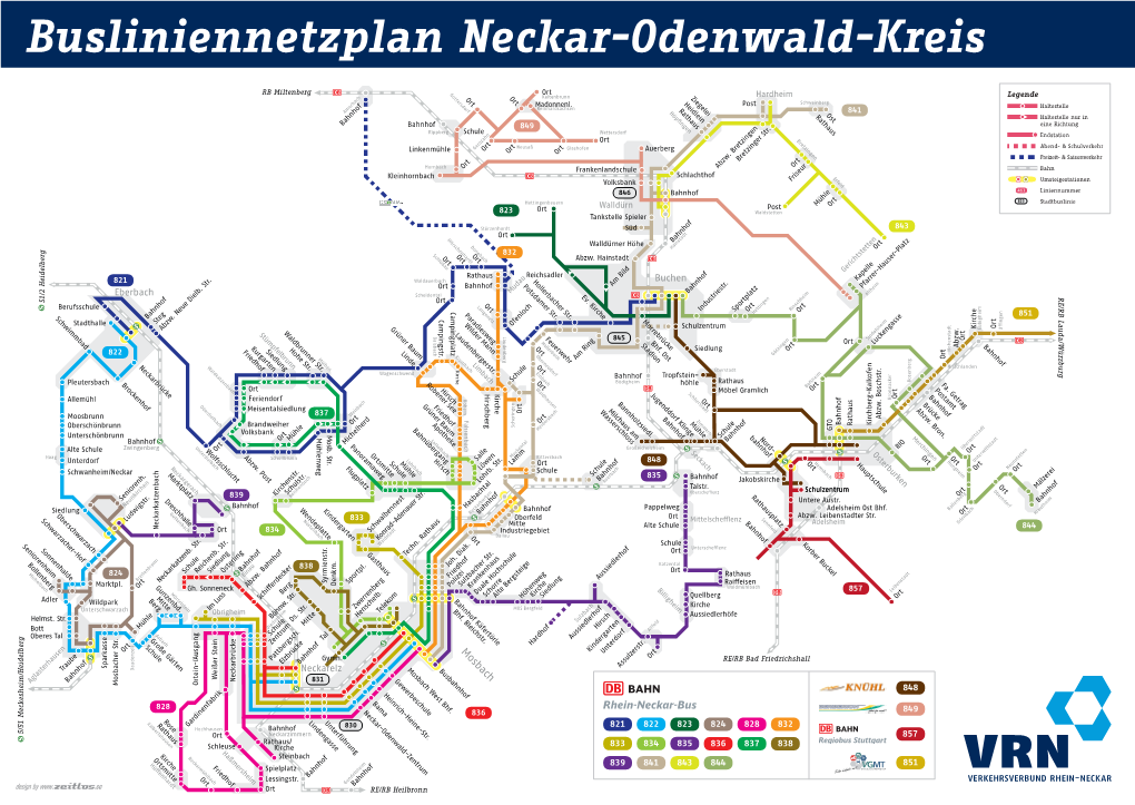 Busliniennetzplan Neckar-Odenwald-Kreis