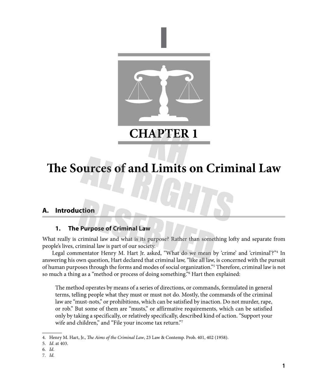 Chapter 1 the Sources of and Limits on Criminal Law