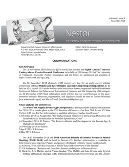 Nestor Nestor@Ucmail.Uc.Edu