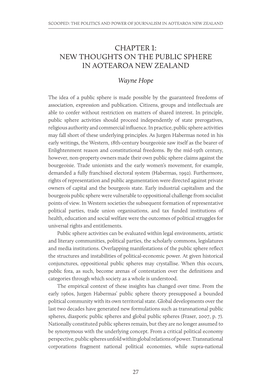 New Thoughts on the Public Sphere in Aotearoa New Zealand