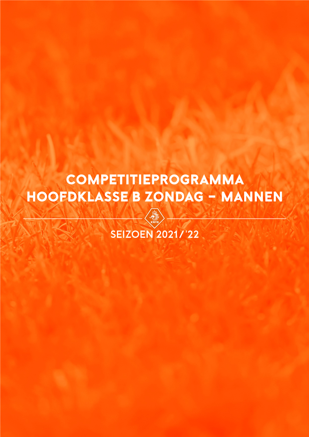 Competitieprogramma Hoofdklasse B Zondag - Mannen